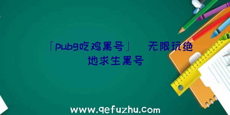 「pubg吃鸡黑号」|无限玩绝地求生黑号